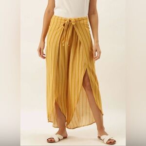 3/$10 Forever 21 Mustard Yellow Striped Palazzo Pants